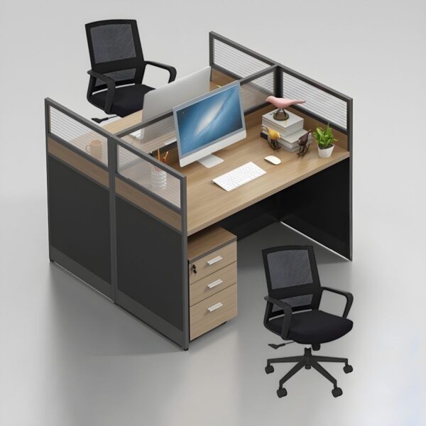 Two way modular office workstation