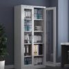 Full glass office storage cabinet - Image 4
