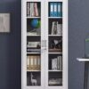 Full glass office storage cabinet - Image 5