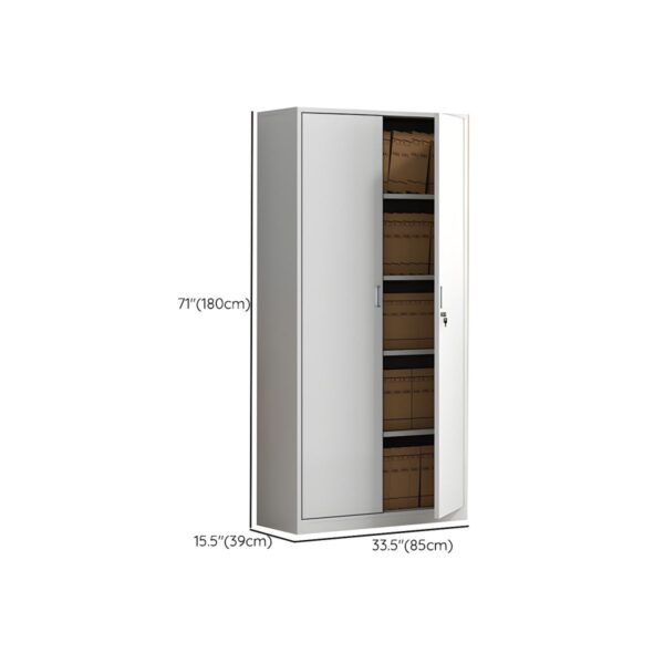 The Stacking Metallic Office Cabinet is supplied complete with shelves that are deep enough to accommodate ring binders and lever arch files.