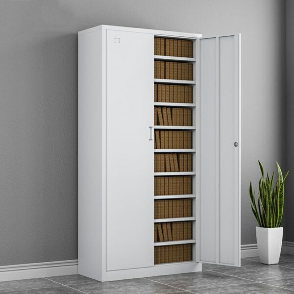 The Stacking Metallic Office Cabinet is supplied complete with shelves that are deep enough to accommodate ring binders and lever arch files.