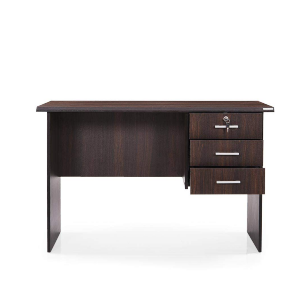 This 1.2 Meters Office Desk with Drawers features a minimalist aesthetic, with a smooth, durable surface perfect for laptops and documents.