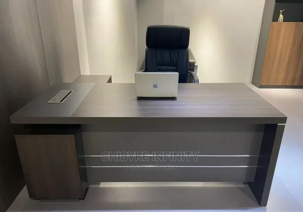 1.8-meter Executive Office Desk in a modern office setting, showcasing its elegant finish and spacious surface.