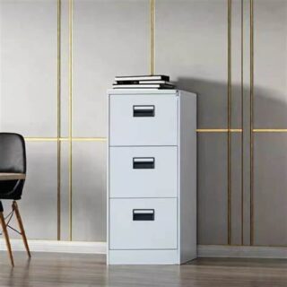 With ample storage space and a compact design, this 3 Drawer Vertical Office File Cabinet helps you stay organized while maintaining a professional appearance