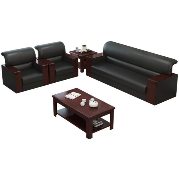 A 5-seater Leather executive office sofa is a luxurious and functional seating option for executive offices, boardrooms, and high-end waiting areas