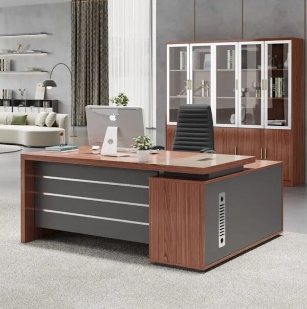 1600mm Executive Directors Office Desk in a modern office setting, showcasing its sleek design and spacious surface.