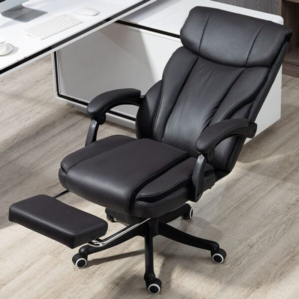 "Luxurious high-back CEO chair with ergonomic design, adjustable features, and premium cushioning for executive comfort."