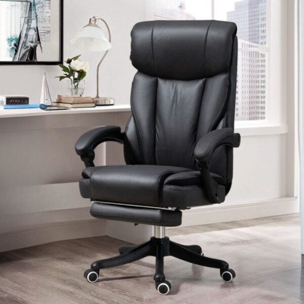 "Luxurious high-back CEO chair with ergonomic design, adjustable features, and premium cushioning for executive comfort."