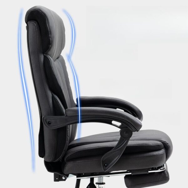 "Luxurious high-back CEO chair with ergonomic design, adjustable features, and premium cushioning for executive comfort."