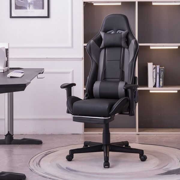 Gaming Executive Office Chair with ergonomic high-back design, adjustable armrests, and lumbar support for comfort and style