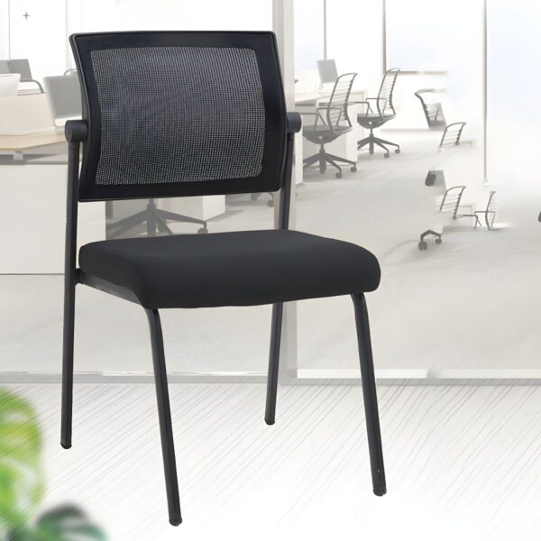 Mesh Executive Office Chair with adjustable features, ergonomic design, and breathable backrest in a modern office setting.