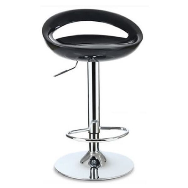 Metal Base Swivel Bar Stool in a modern kitchen, showcasing its sleek design and comfortable padded seat.