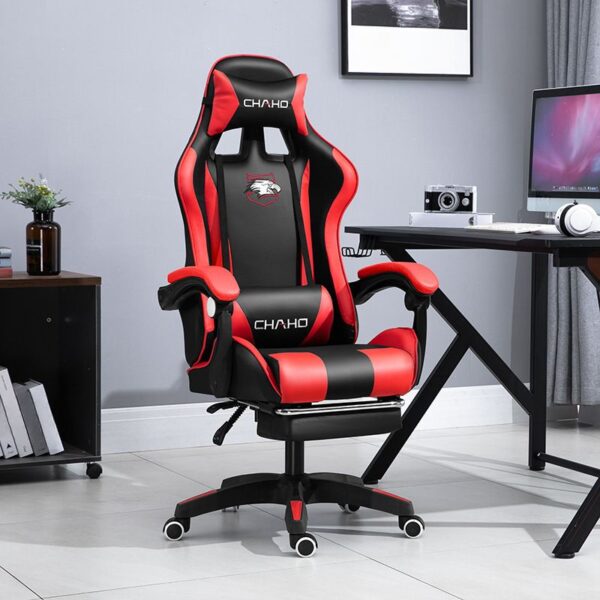 Gaming Executive Office Chair with ergonomic high-back design, adjustable armrests, and lumbar support for comfort and style