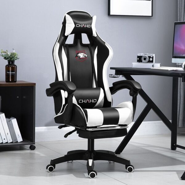 Gaming Executive Office Chair with ergonomic high-back design, adjustable armrests, and lumbar support for comfort and style