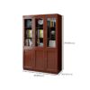 3-Door Wooden Executive Office Cabinet showcasing its sophisticated design and ample storage in a modern office setting.