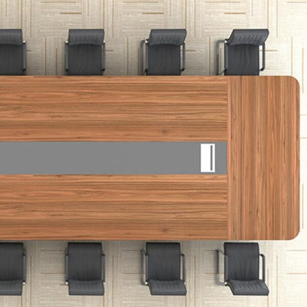 14-Seater Boardroom Office Table in a modern corporate setting, showcasing its spacious design and elegant finish.