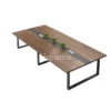 "2.4 meters office boardroom table with a sleek wooden finish, designed for meetings and conferences, accommodating multiple attendees."
