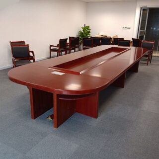 Senate 3 Meters Boardroom Table in an elegant boardroom setting, showcasing its spacious design and premium finis