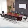 Senate 3 Meters Boardroom Table in an elegant boardroom setting, showcasing its spacious design and premium finis