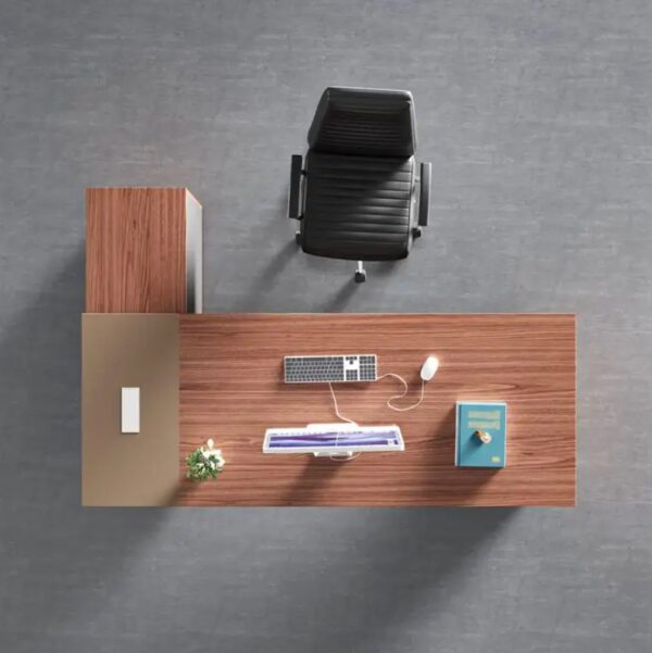 1600mm Executive Directors Office Desk in a modern office setting, showcasing its sleek design and spacious surface.