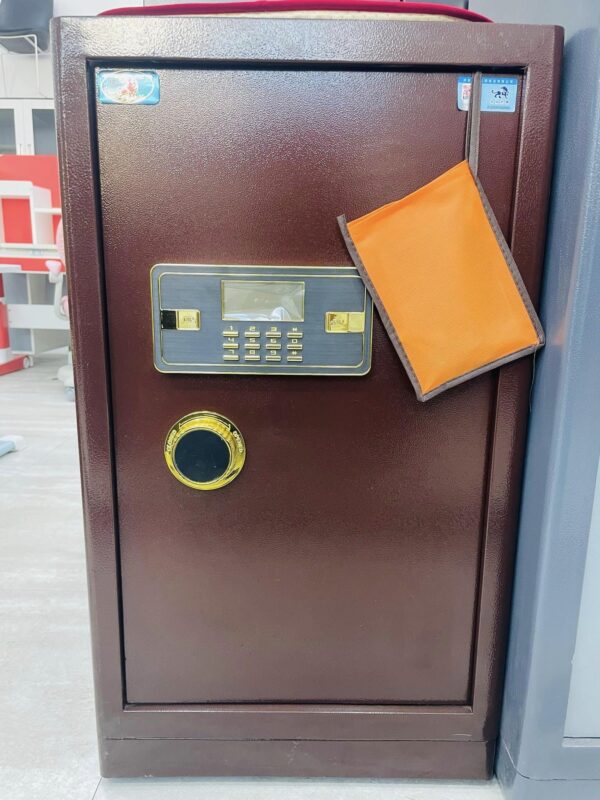 65kgs Modern Fireproof Safe Box featuring a robust design and secure locking mechanism in a contemporary setting.