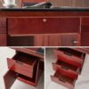 Mahogany 55-Inch Executive Office Desk featuring a rich finish and spacious surface in a modern office setting.