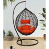 Hammock swivel swing with 360-degree rotation, made of durable fabric, perfect for indoor or outdoor relaxation.