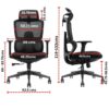 High-back Mesh Orthopedic Office Seat showcasing its ergonomic design and breathable mesh back in a modern office setting.
