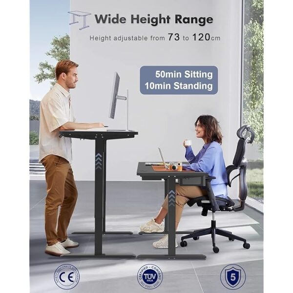 With its combination of functionality and style, the 1600mm Electric Adjustable Standing Desk is perfect for anyone looking to create a dynamic and efficient workspace.