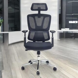 Discover the Black Orthopedic Office Boss Chair, designed for comfort and support with adjustable features and a sleek design, perfect for any office.