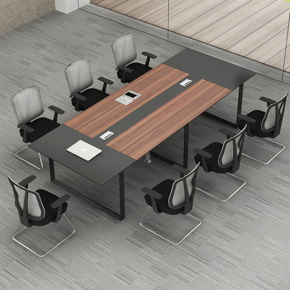 2.4M conference office table with a sleek design and ample seating for meetings.