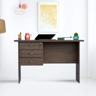 "1.4m study home office desk featuring a sleek design with a spacious surface, modern legs, and organized workspace essentials."