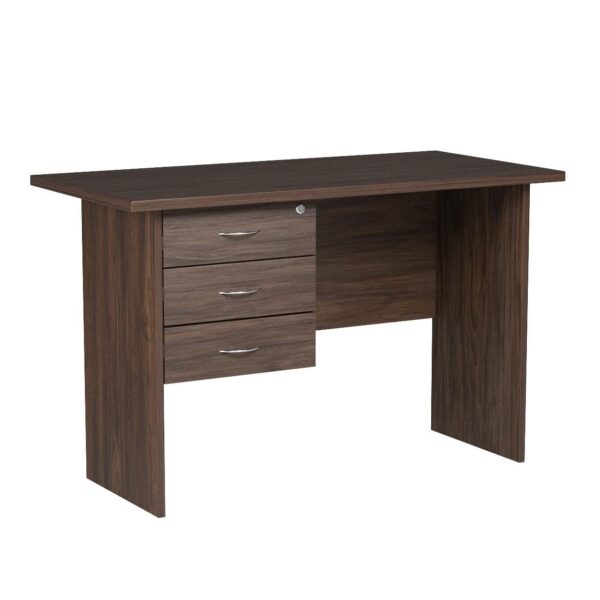 "1.4m study home office desk featuring a sleek design with a spacious surface, modern legs, and organized workspace essentials."