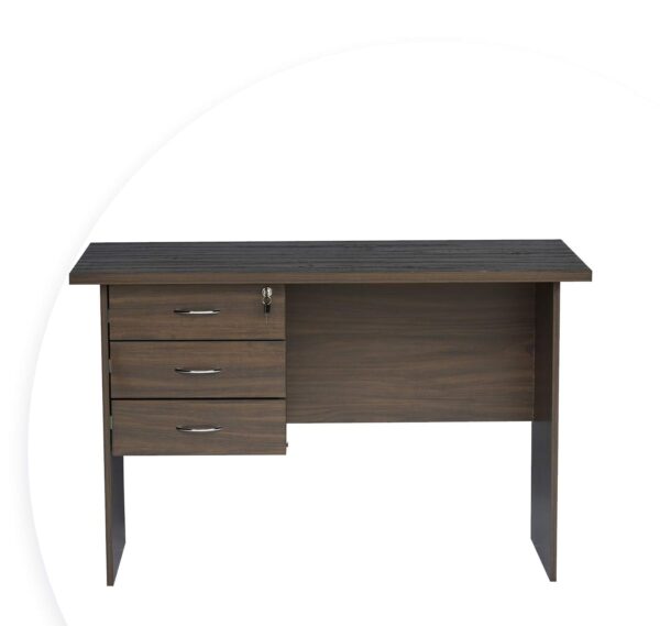 "1.4m study home office desk featuring a sleek design with a spacious surface, modern legs, and organized workspace essentials."