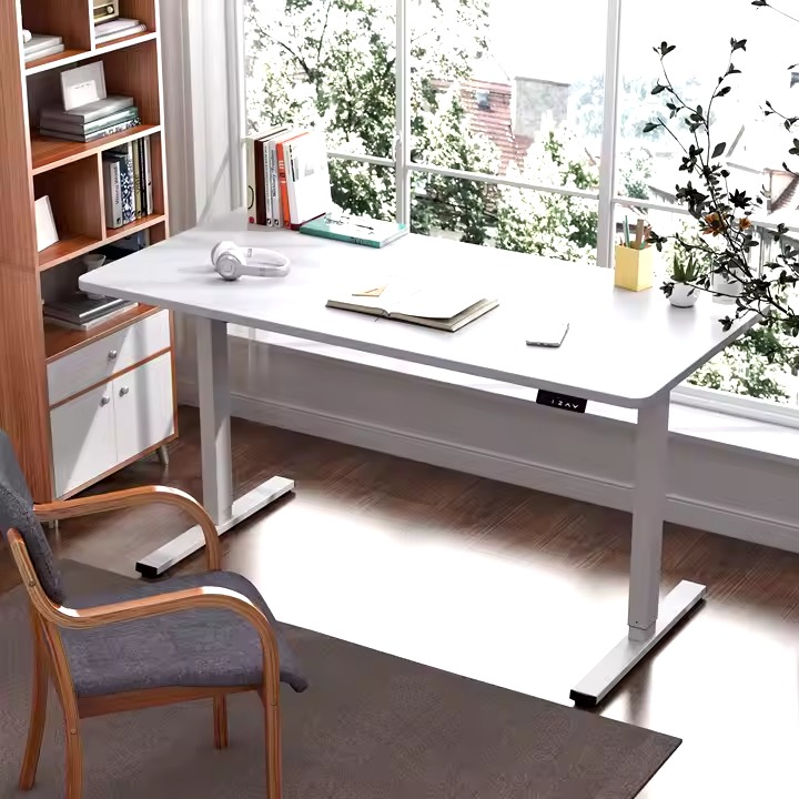 1200mm Electric Adjustable Standing Desk in a modern office setting.