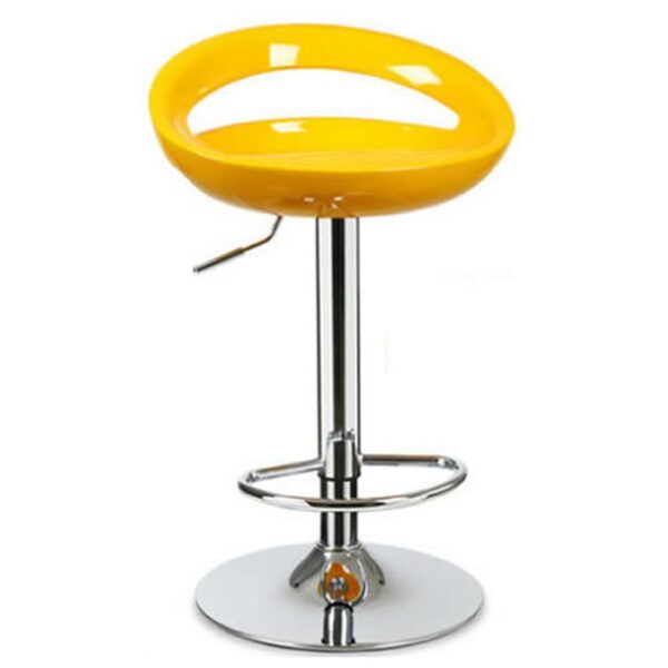 Metal Base Swivel Bar Stool in a modern kitchen, showcasing its sleek design and comfortable padded seat.