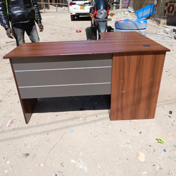 1.4 Meters Teak Wood Study Desk showcasing natural grain and spacious surface.