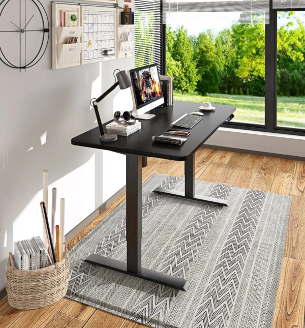 1.8 Meters Height Adjustable Standing Desk with a spacious surface and modern design, promoting ergonomic working conditions.