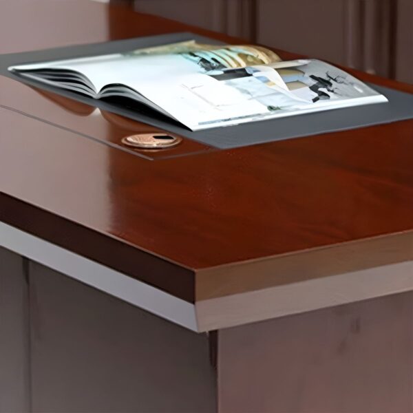 1400mm Executive Staff Office Desk featuring a sleek design and built-in drawers in a modern office environment.