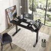1.8 Meters Height Adjustable Standing Desk with a spacious surface and modern design, promoting ergonomic working conditions.