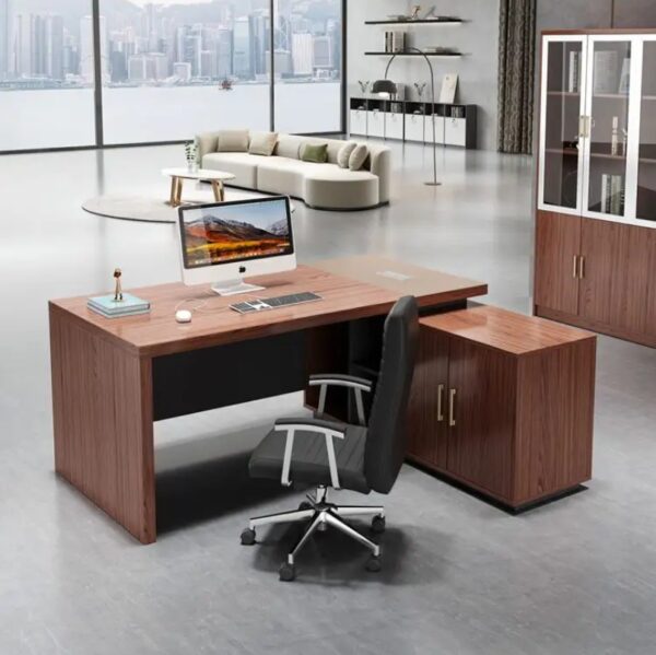 1600mm Executive Directors Office Desk in a modern office setting, showcasing its sleek design and spacious surface.