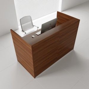 Rectangular Reception Desk in a modern office environment.