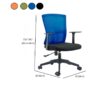 Executive Medium Back Office Chair with plush padding and adjustable features in a modern office setting.