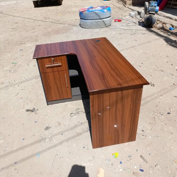 1.4 Meters Teak Wood Study Desk showcasing natural grain and spacious surface.