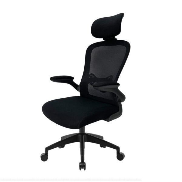 Orthopedic High-Back Executive Seat in a modern office setting, showcasing its ergonomic design and luxurious upholstery.