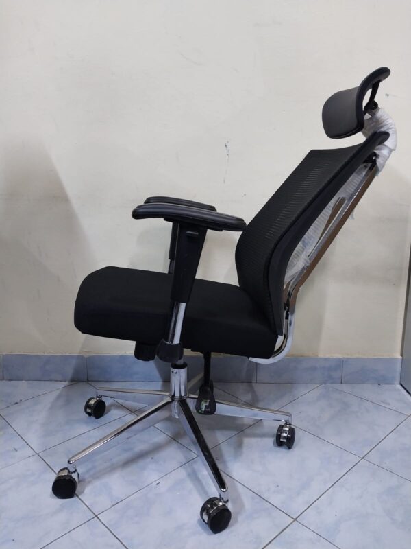 Black Orthopedic Seat with Lumbar Support