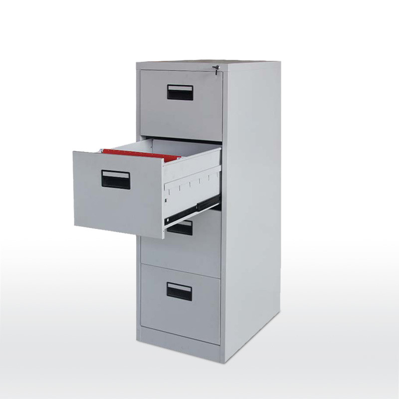 4-drawer filing cabinet with a sleek design and smooth-gliding drawers.