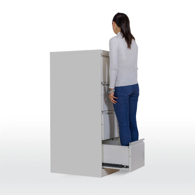 4-drawer filing cabinet with a sleek design and smooth-gliding drawers.