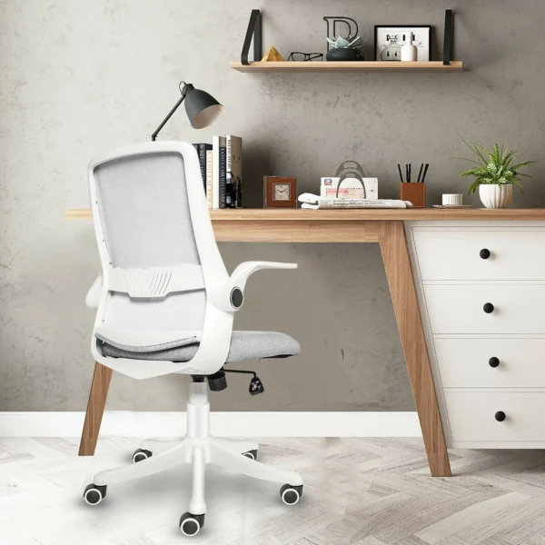 Ergonomic Adjustable Office Chair with a breathable mesh back, adjustable height, and lumbar support, perfect for home and office use."