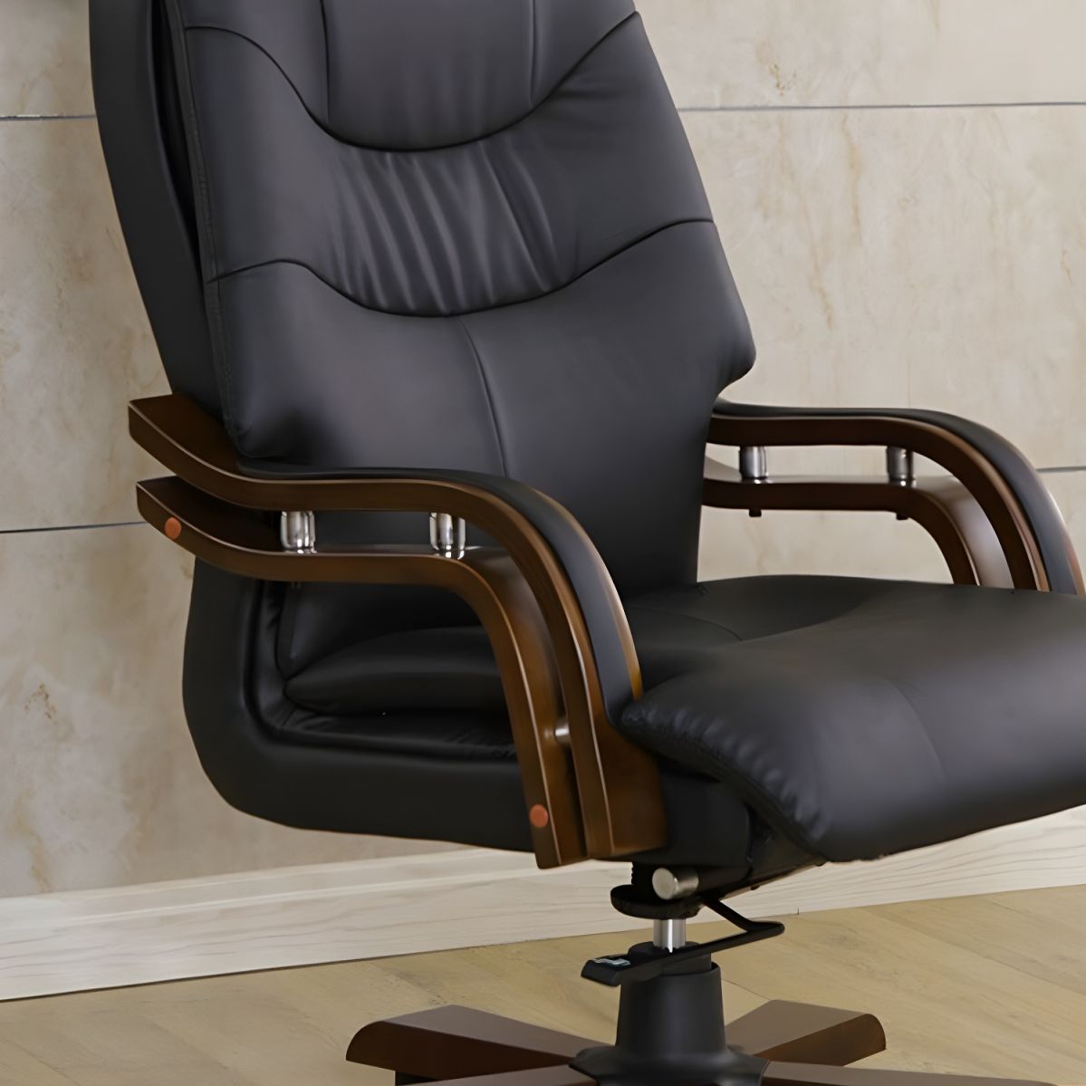 "Bliss Executive Office Chair with a high-back design, ergonomic support, and a sleek modern finish."